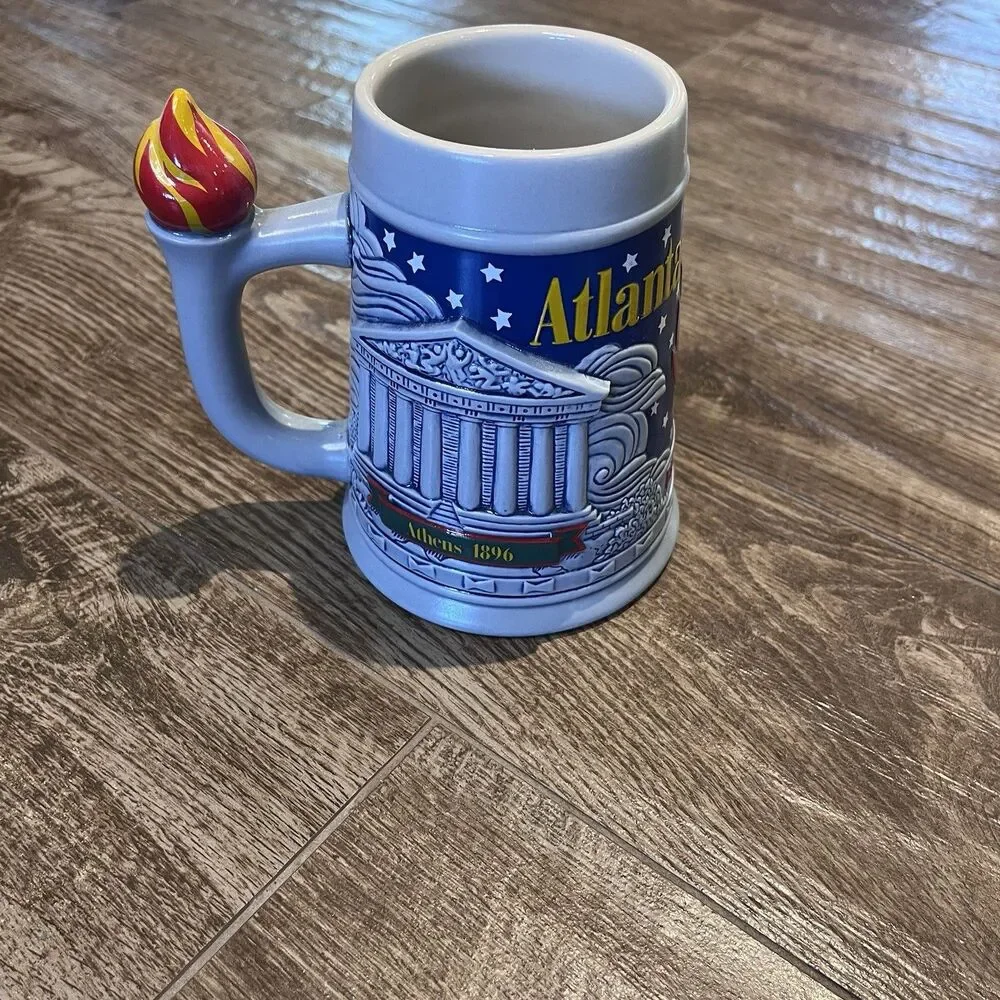 Vintage Anheuser Bush Budweiser 1996 USA Atlanta Olympic Games Beer Stein Mug